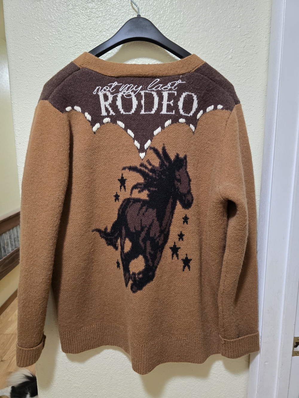 Rodeo Quincy Brown Western Rodeo Knit Cardigan